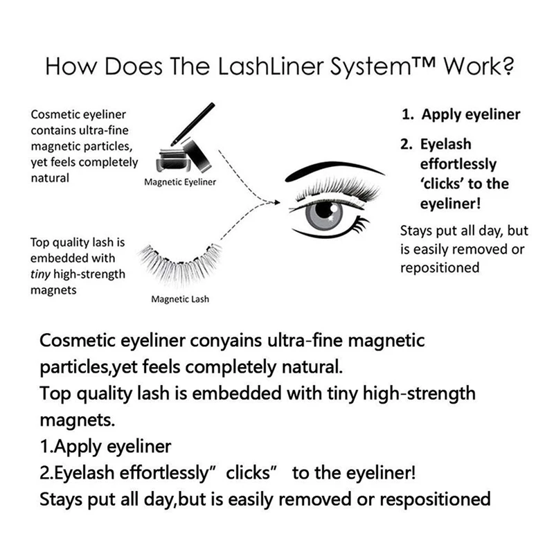 Быстросохнущая Магнитная подводка для глаз, жидкая Водостойкая Подводка для глаз, набор, Стойкая подводка для глаз, накладные ресницы, инструменты для макияжа