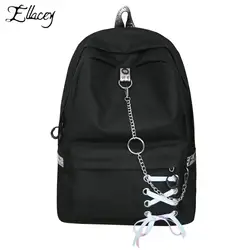 Ellacey 2019 Новая мода Большой ёмкость хозяйственная сумка рюкзак для ноутбука mochila Рюкзак Холст сумки студент Mochila для женщин школьные ранцы