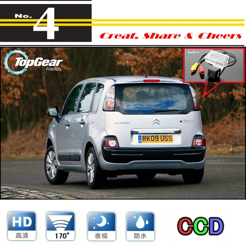 

High Quality Rear View Back Up Camera Car Camera For Citroen C3 Picasso For PAL / NTSC Use | CCD + RCA