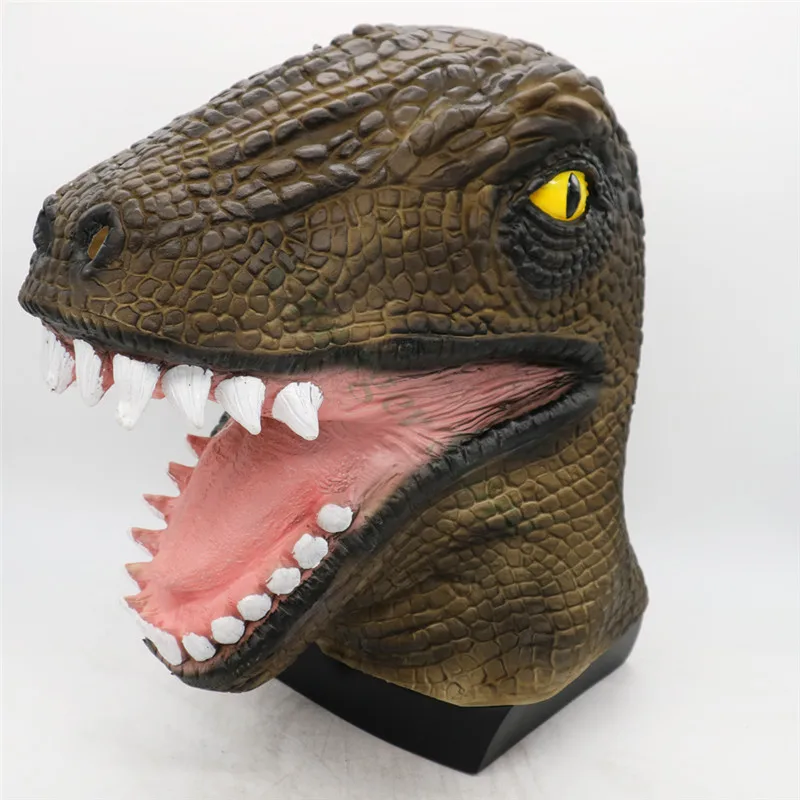 Dinosaur Head Mask Animal Crocodile Helmet Cosplay Halloween Fancy
