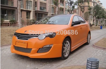 

Orange Matte Vinyl Car Wrap Film With Air Bubble Free Matt Orange Auto Wrapping Foil Sticker Free Ship Size 1.52*30m/Roll