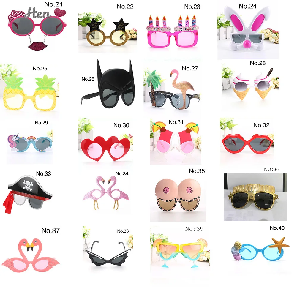 10pcs/lot funny Costume Glasses Photo Booth Props Accessories Event