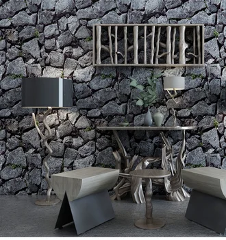 

Chinese Style 3D ROCK Wallpaper Waterproof Background for Living Room PVC Wall Paper Roll Stereoscopic Look Wallcoverings 10M