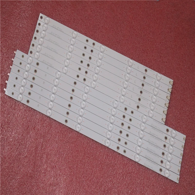 

1set=12pcs Led backlight for LE50D1452 T5002S 50PFF3655/T3 LD50V02S LB-PF3528-GJD2P5C506X11-R/L-H/B 6leds+5leds