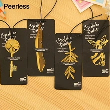 Peerless 4 шт Мини Металлические золотистые закладки скрепки бабочки стрекозы в форме животных закладки