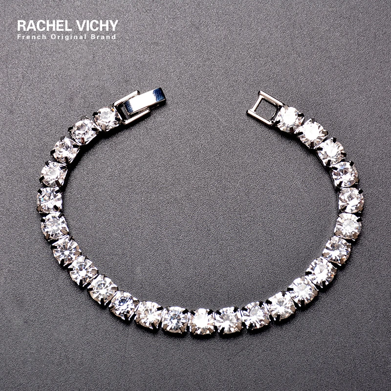 Теннисный браслет RACHEL viши элегантные украшения с квадратным кристаллом