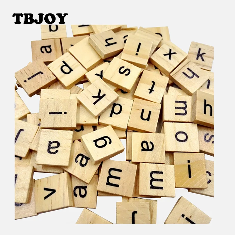100 шт./компл. деревянные алфавитные пазлы игрушки антистресс для взрослых Детские