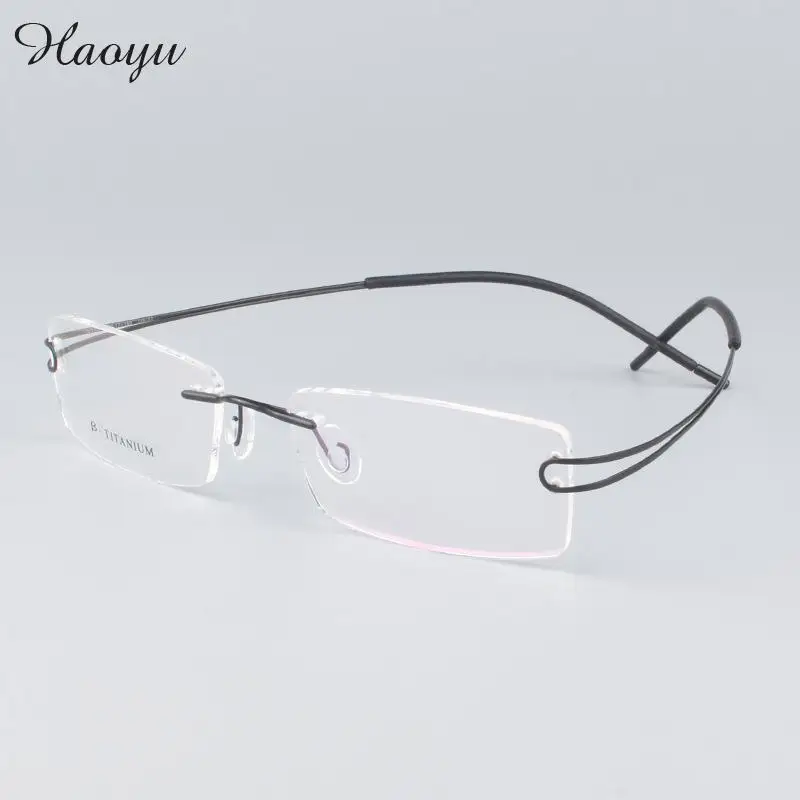 Buy haoyu B Titanium two bending legs Eyeglasses