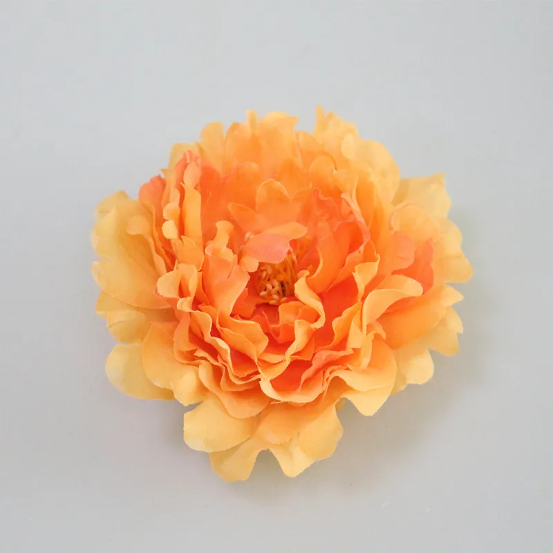 Flone 12cm Simulation Peony Flower Head Silk Flower DIY Headdress For Wedding Party Family Photography Props Decorative Art (10)