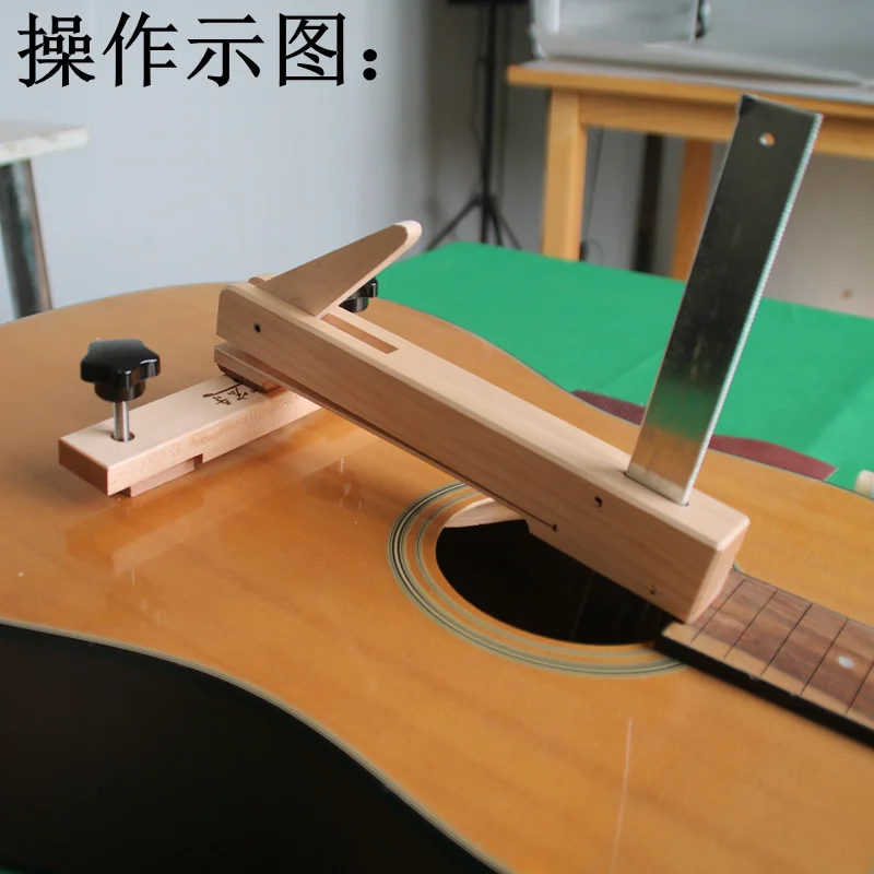 Классический гитарный мостовой инструмент ручной работы из твердого клена, железного глубокого горла, зажим для гитарного моста F формы, деревянная арматура по дереву