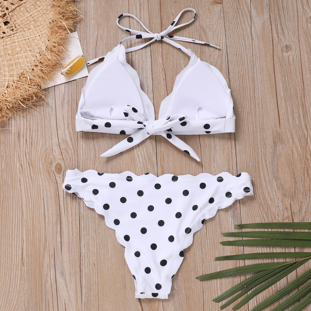 OMKAGI Brand Dot Bikini Set Swimsuit Swimwear Women Sexy Push Up Swimming Bathing Suit Beachwear Brazilian Bikini 2019 OMKAGI Brand Dot Bikini Set Swimsuit Swimwear Women Sexy Push Up Swimming Bathing Suit Beachwear Brazilian Bikini 2019