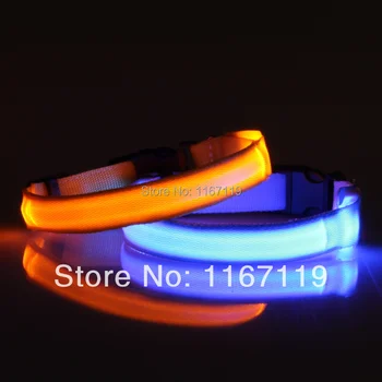 

Wholesale 50pcs/lot Favorites Compare Super bright flashing pet products Best LED Dog Collar And Leash 8Colours 4 Size