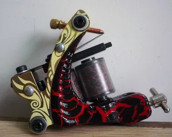 

10Pcs/lot Pro Casting Iron Tattoo Machine 10 Wraps coil stainless steel Tattoos Body Art Gun Coil Machine LPC-ITM-7013-9I