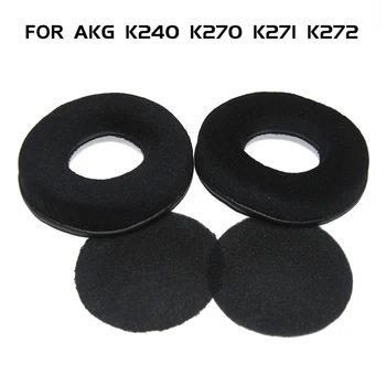 

1 Pair Protective Audio Headphones Durable Replacement Wireless On-Ear Velour Headset Ear Pads Soft Cushion For AKG K240 K270