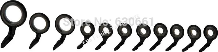 

55 pcs ( 5 SET ) fishing rod guides,Bass rod/ spinning rod Guide , fishing rod parts repair guide kit