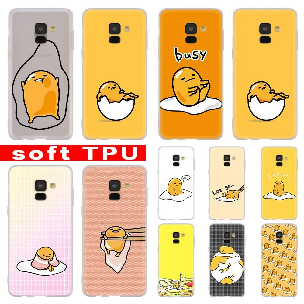 3D милый чехол Gudetama для Samsung Galaxy A8 A6 Plus A9 A5 A3 A7 2018 2017 2016 A50 A30 A40 A70 A10 A2 CORE Soft|Бамперы| |
