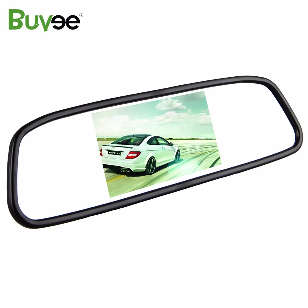 Buyee 4 3 дюймов авто TFT lcd цифровой цветной автомобильный монитор заднего вида