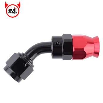 

evil energy AN10 Swivel Seal Hose End 45DEGREE Swivel Oil PTFE Fuel Line Hose End Fitting