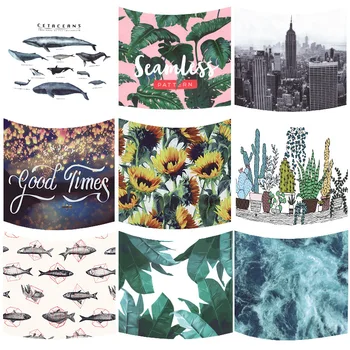 

Nordic Headboard Cartoon Cactus Tapestry Wall Hanging Tropic Banana Leaf Whale Fish Sunflower Home Decoration Background Cloth