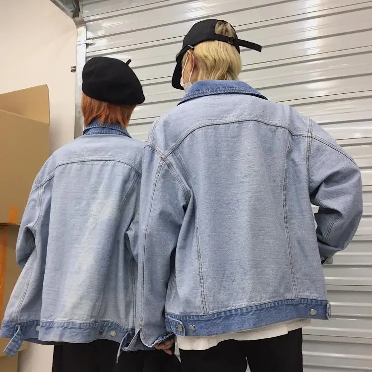 Whitney Femmes Designer Mode 2019 2 Veste Jean Denim Wang Style Côtés Streetwear Porter Manteau Automne Printemps rHqUrB1wO