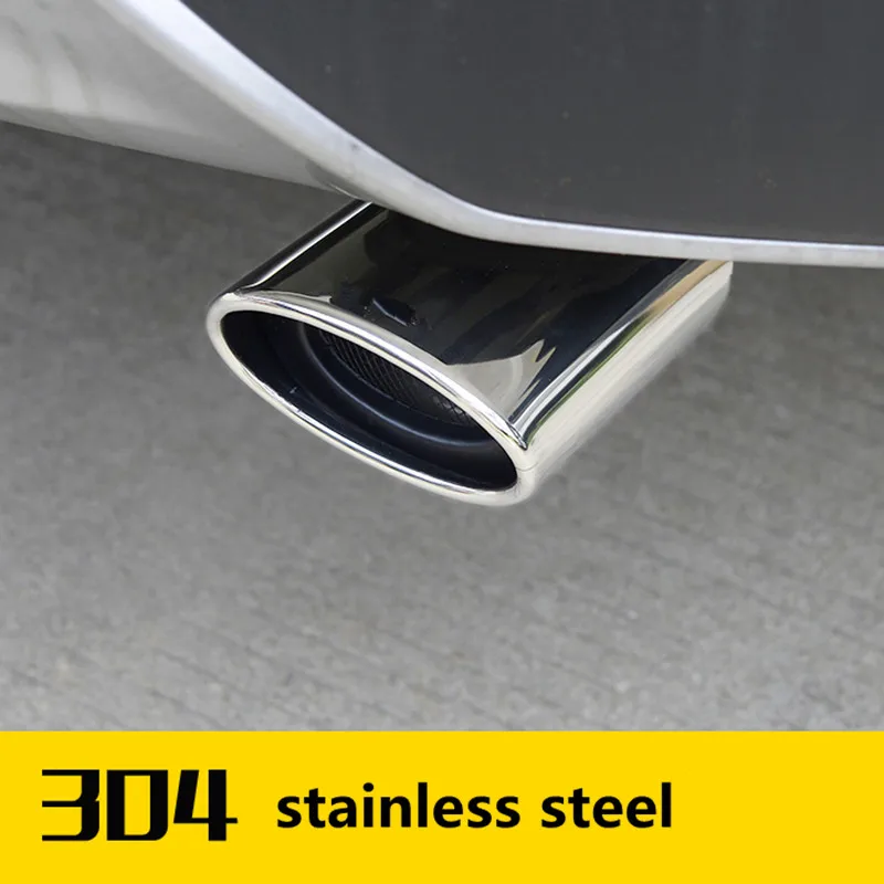 1pc 304 stainless steel Car Exhaust trim Muffler PIpe cover styling Car