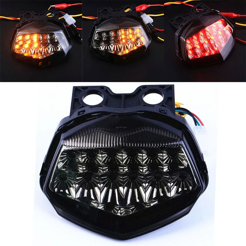 New Integrated LED Tail Brake Turn Signal Light Lamp For Kawasaki NINJA 250R 08-12