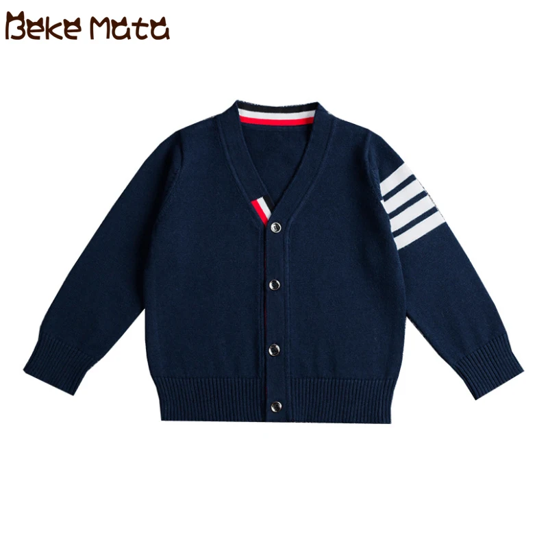 

BEKE MATA Baby Cardigan Boy Autumn 2019 NEW England Style Long Sleeve Toddler Boys Sweaters Cotton Knitted Tops Clothes 1-6Y