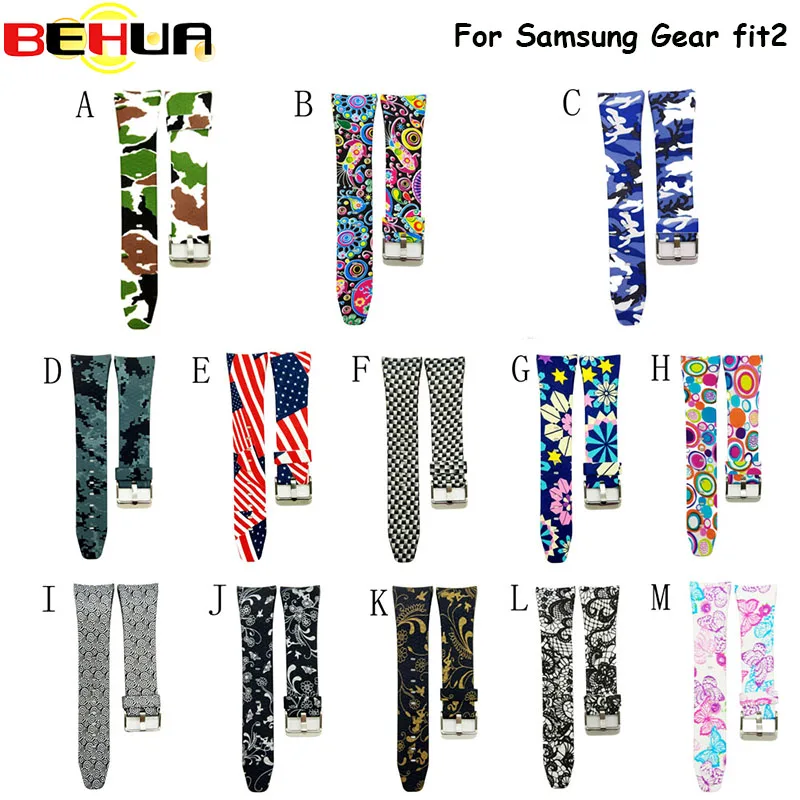 

Sports Silicone Wrist Strap Watch band For Samsung Gear Fit 2 Fit2 SM-R360 Watchbands Smartwatch GPS Activity Fitness Tracker