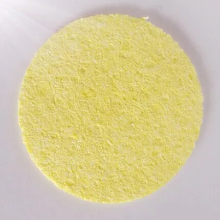 

5cm Round Yellow Cleaning Clean Sponge for Solder Iron Tip Cleaner