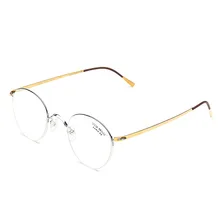 Viodream женские металлические титановые очки с очень легкой рамой полу оптические очки с оправой оправа для очков De Grau 7236