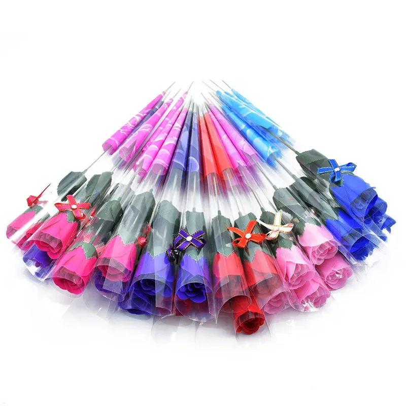

1Pcs Handmade Artificial Rose Bouquet Simulation Soap Flower Wedding Favours Valentine's Day Xmas Gifts Free Shipping