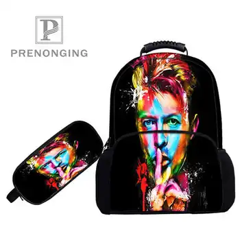 

Custom 17inch David_Bowie_Backpacks Pen Bags 3D Printing School Women Men Travel Bags Boys Girls Book Computers Bag#1031-3-62