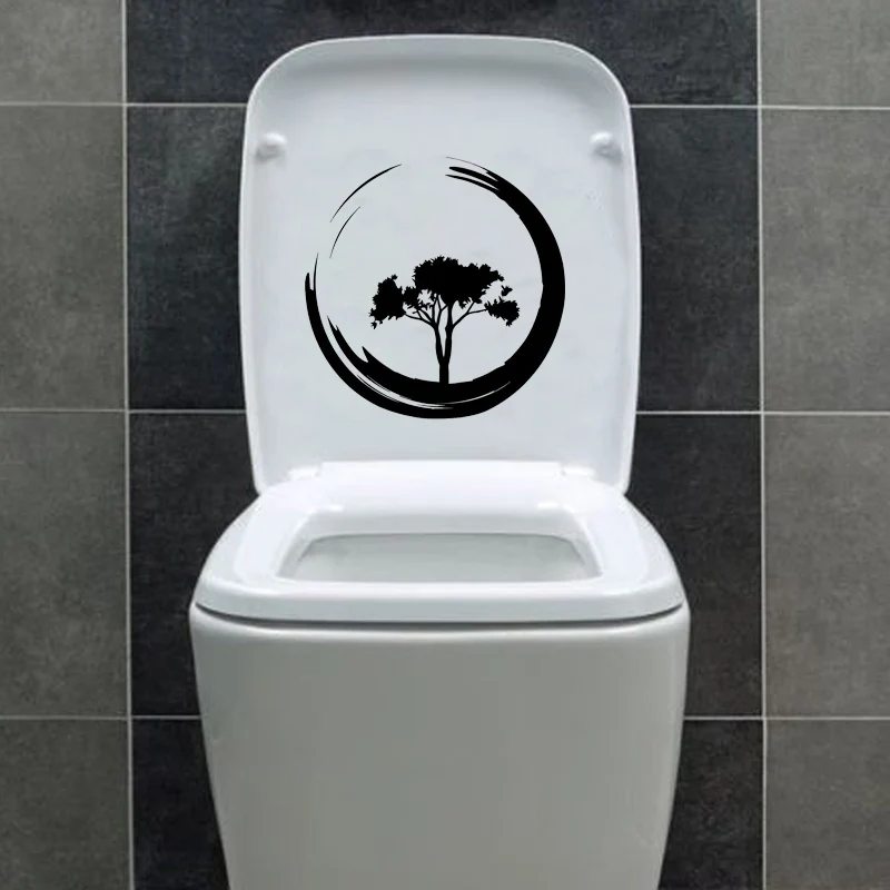 

Tree Circle Enso Zen Buddhism Bathroom Wall Stickers Toilet Decals Vinyl 6WS0106