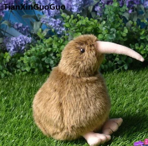 New Zealand national bird kiwi plush toy about 15cm brown kiwi bird