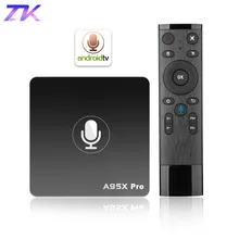 Google TV Box A95X Pro 2G 16G Smart Android 7.1 TV Box Voice Control Amlogic S905W WiFi LAN HD Media Player PK X96mini X96 mini
