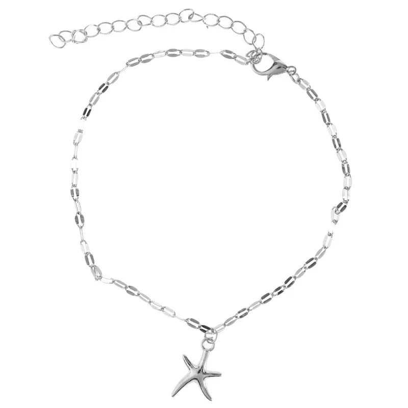 Boho Starfish Женская цепочка на лодыжку ювелирный браслет для лодыжки Femme chevill Bijoux Pulseras Tobilleras Mujer Enkelbandje - Окраска металла: S02502