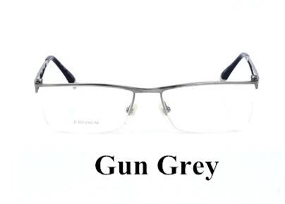 Япония CH бизнес мужские очки Z титановые очки без оправы оптические очки оправа для мужчин близорукость очки Oculos De Grau - Цвет оправы: Gun Grey
