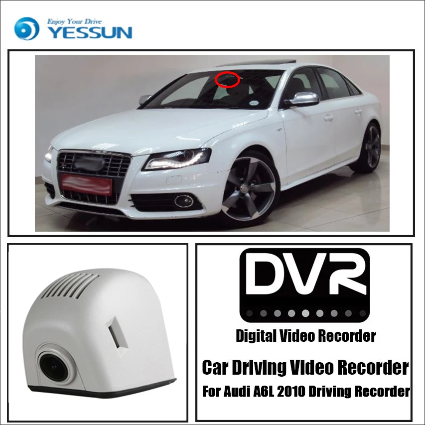 YESSUN для Audi A6 C6 4F S6 RS6 2004 ~ 2011 Автомобильный видеорегистратор Wifi камера ночное