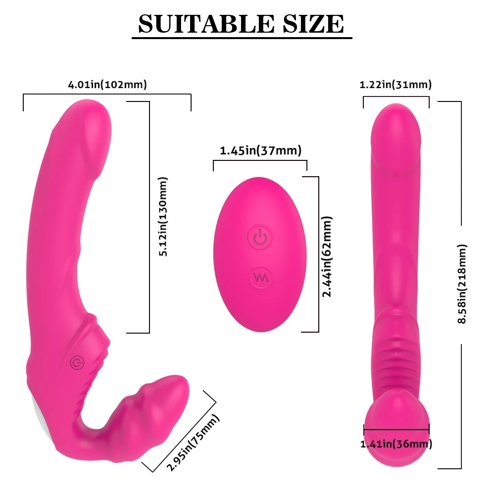 9 режимов без бретелек вибратор Strapon G Spot Стимулятор клитора Вибратор двойные