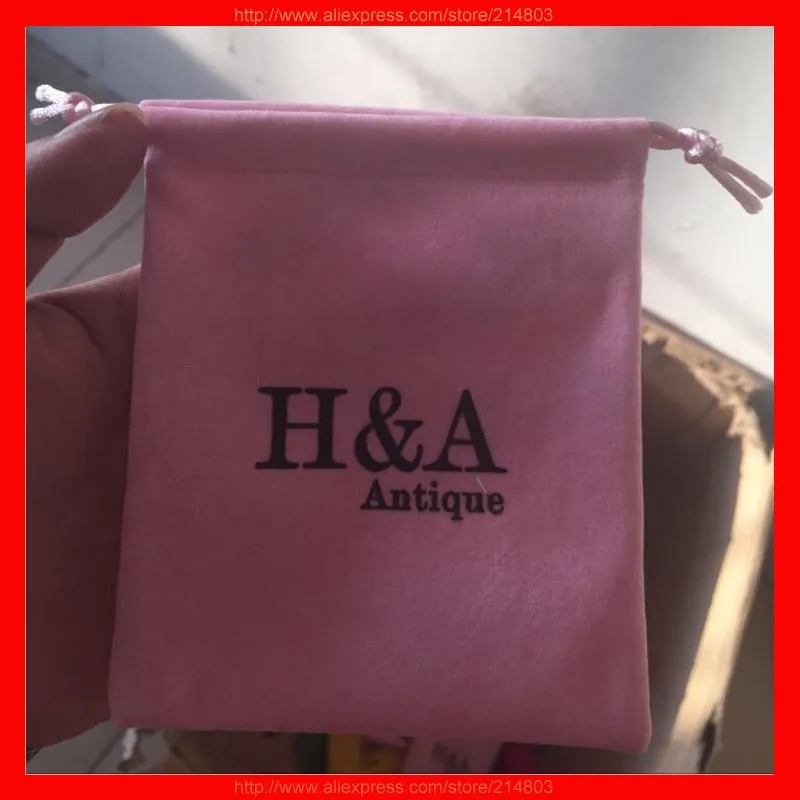 pink bag with custom logo