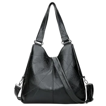 

Casual Handbag Simple Female Handbag Shoulder Bag Handbag Retro Women'S Solid Color Handbag