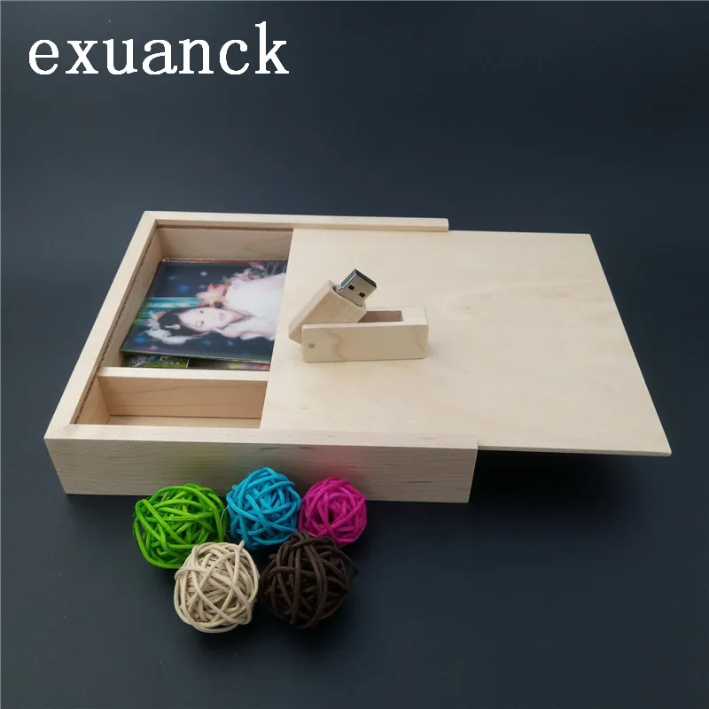 Exuanck лучший Wendding фотография подарочной/подарок Usb флешки + Альбом Box (170*170*35 мм) 4 64