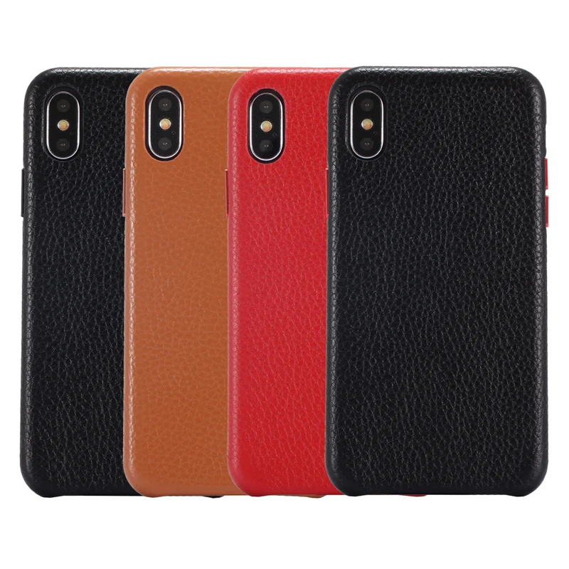 Luxury Full Genuine Leather Case For iPhone X Vintage Real Leather Back