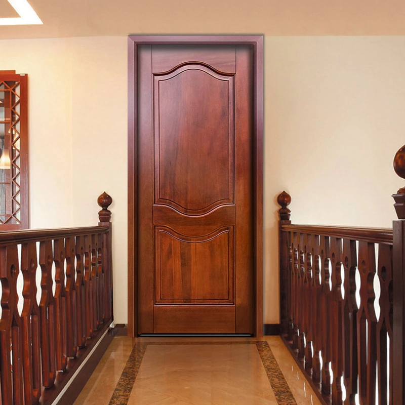 Durable Interior Simple Single Bedroom Wooden Door Designs In