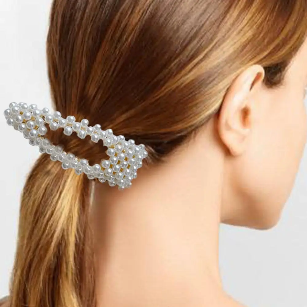 

3PCS 2019 New Creative Head Clip Word Clip Korean Version Of The Simple Set Pearl Hairpin Variety Of Fashion