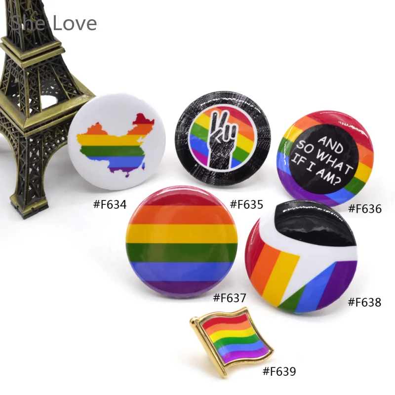 Значок на пуговицах Chzimade Pride Rainbow значок с радужным флагом для геев и лесбиянок|pin