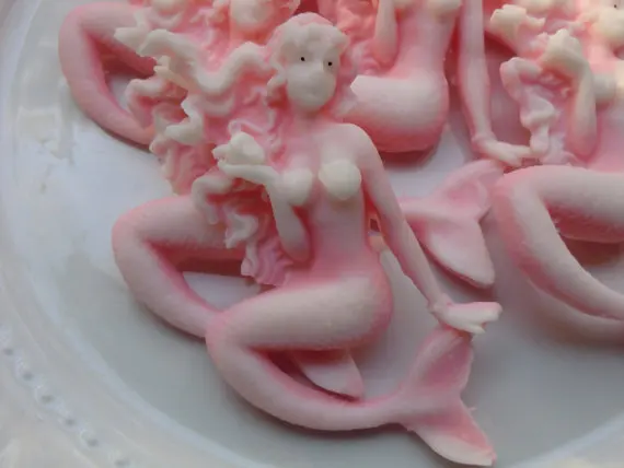 

silicone mold Mermaid Soap under the sea hold ocean party cute shape small mould handmade soaps mold aroma stone moulds