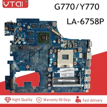 PIWG4 LA 6758P REV 1 0 For Lenovo IdeaPad Y770 G770 laptop font b Motherboard b