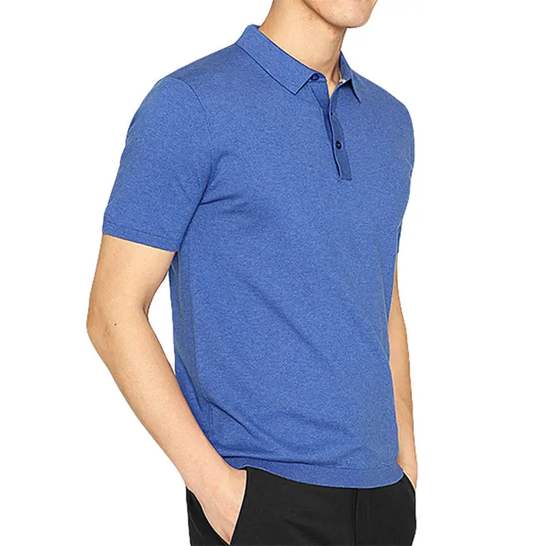 2018 Summer Style Polos Men Sweaters 100% Cotton Knitted Basic Short Pullovers Male Tees Top Plus Size 4XL Muls Brand Breathable-0