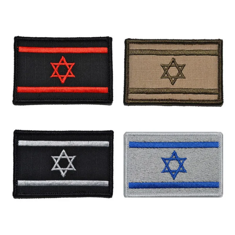 80*50mm Israel Flag Embroidered Badge Patches Military Tactical Clothing Badges Star Of David Flags Armband For Backpack Bag Cap | Дом и сад